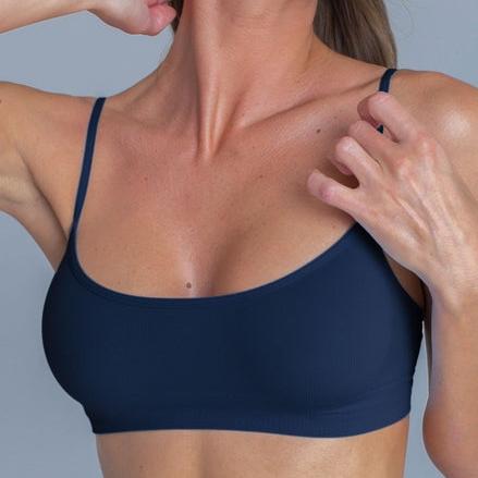Seamless Bralette (Blue Graphite)