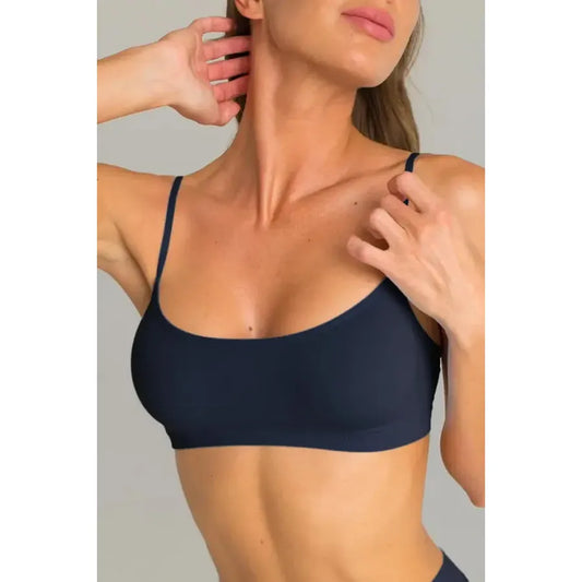 Seamless Bralette (Blue Graphite)