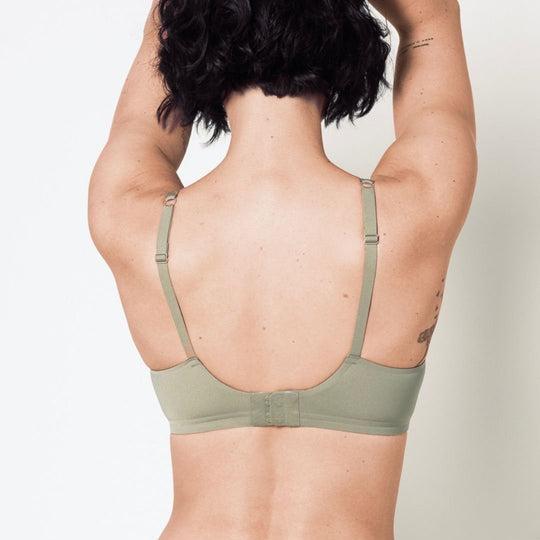 Second Skin Lift Seamless Plunge Bra (Olive)